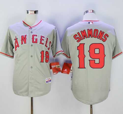 Los Angeles Angels of Anaheim #19 Andrelton Simmons Gray Cool Base Stitched Baseball Jersey,We sell and wholesale Los Angeles Angels of Anaheim #19 Andrelton Simmons Gray Cool Base Stitched Baseball Jersey on line form chian!
